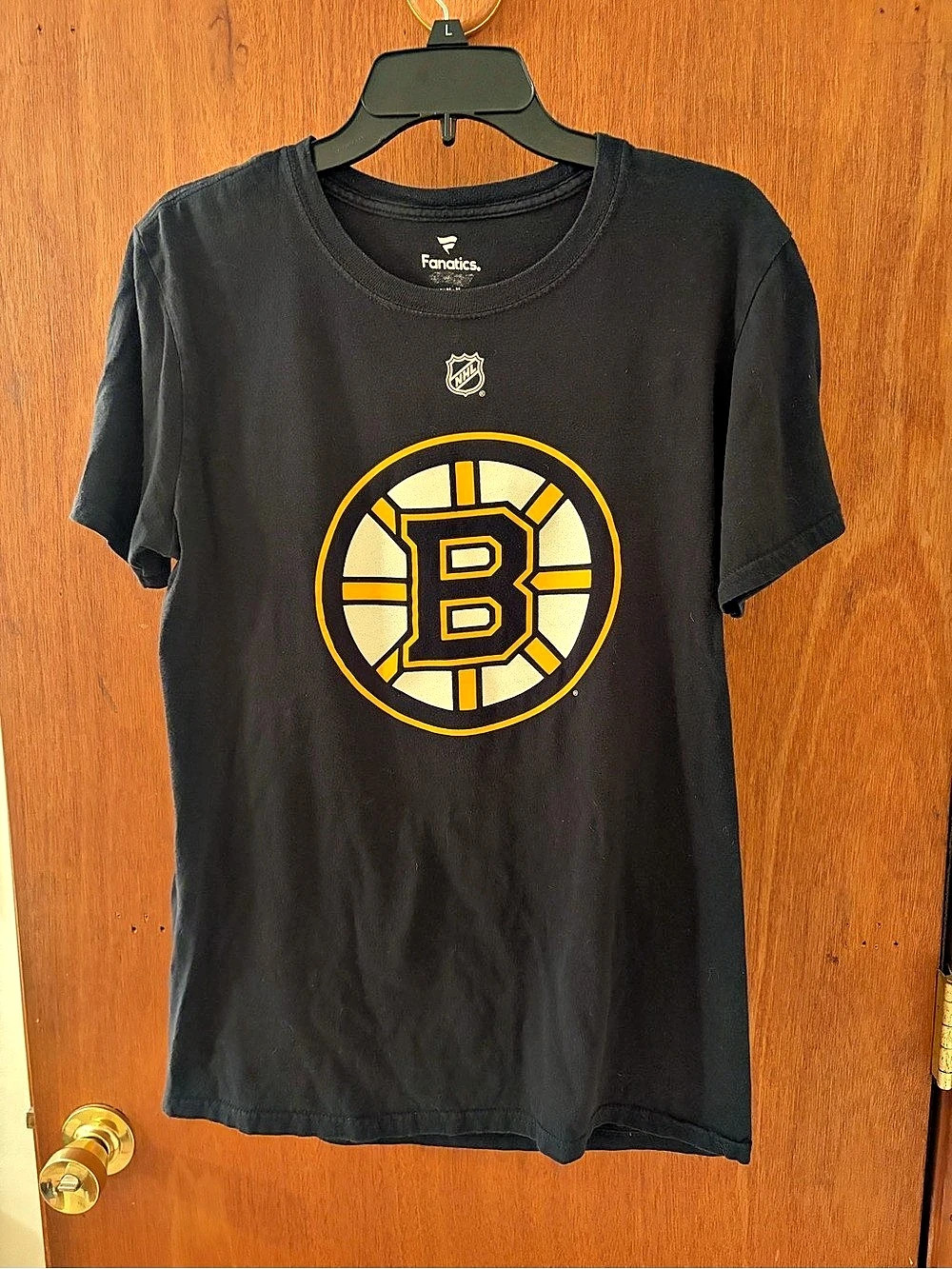 Fanatics Boston Bruins David Pastrnak Authentic Stack Name & Number T-Shirt Tee